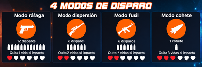 Squadra Strike 4: Laser Tag Infrarrojo para Jugar en Equipo