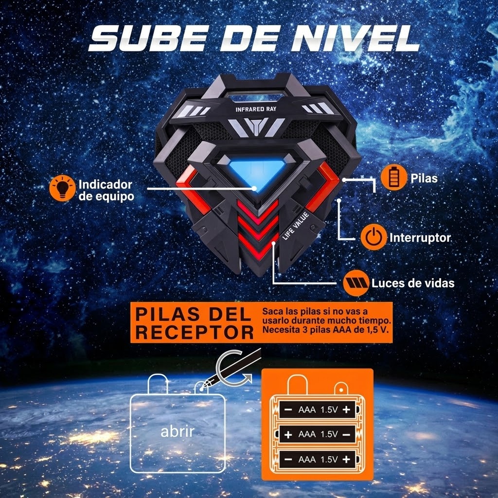 Squadra Strike 4: Laser Tag Infrarrojo para Jugar en Equipo